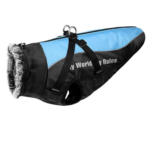 Large Dog Warm Winter Waterproof Vest, Weatherproof Warm Coat for Big Dogs