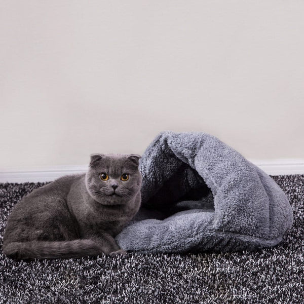 Plush Pet Nest,  Soft Cat Cave, Small Pet Den