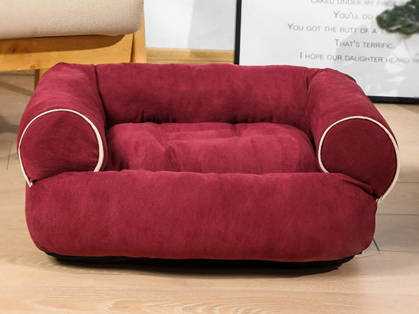 Large Luxurious Dog Sofa Bed, Pet Soft Sofa Basket Bed