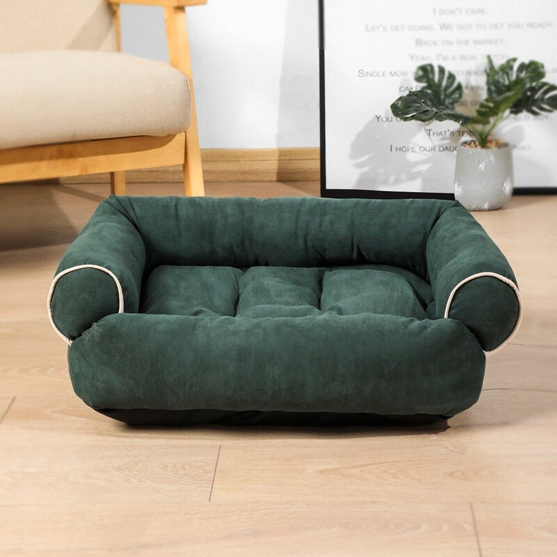 Large Luxurious Dog Sofa Bed, Pet Soft Sofa Basket Bed