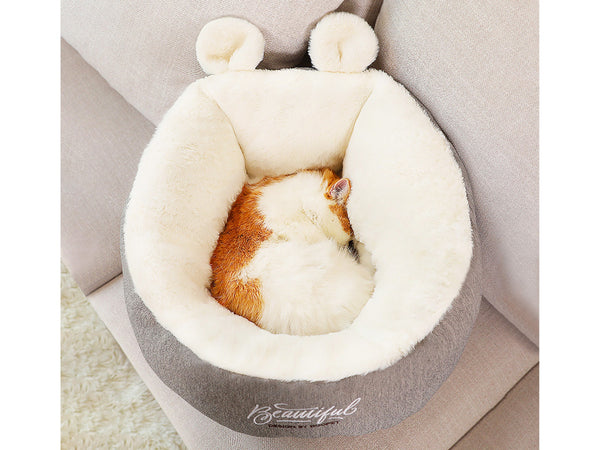 Snug Cat Crib, Soft Fleece Cat Cave, Calming Bed for Kittens