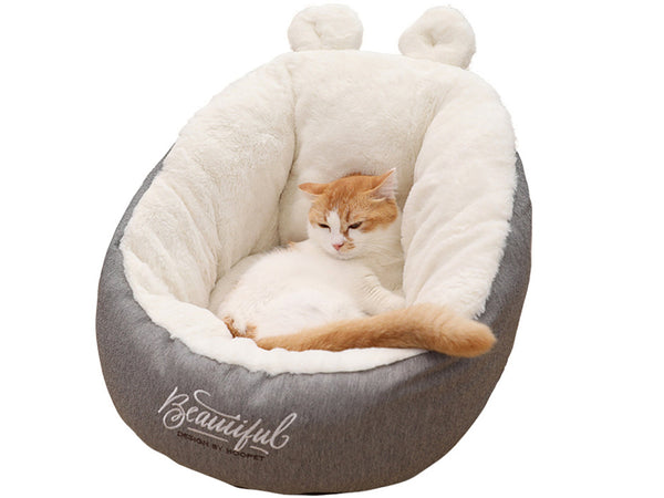 Snug Cat Crib, Soft Fleece Cat Cave, Calming Bed for Kittens