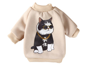 Dog Fleece Sweatshirt, Cat and Dog Funny Cartoon Sweaters, Unicorn Warm Fleece Sweatshirt for Pets, Cute Funny Sweatshirts For Cats And Dogs