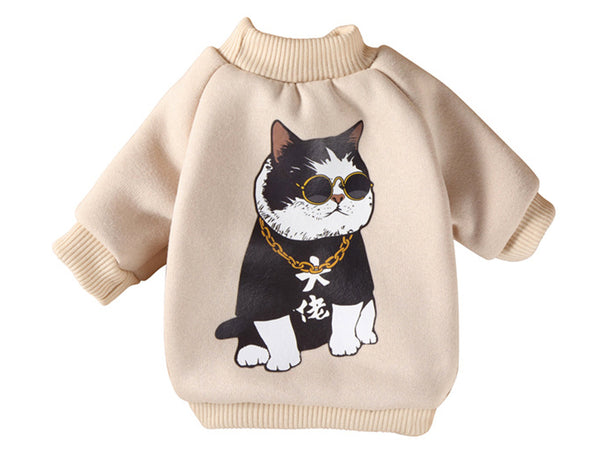 Dog Fleece Sweatshirt, Cat and Dog Funny Cartoon Sweaters, Unicorn Warm Fleece Sweatshirt for Pets, Cute Funny Sweatshirts For Cats And Dogs